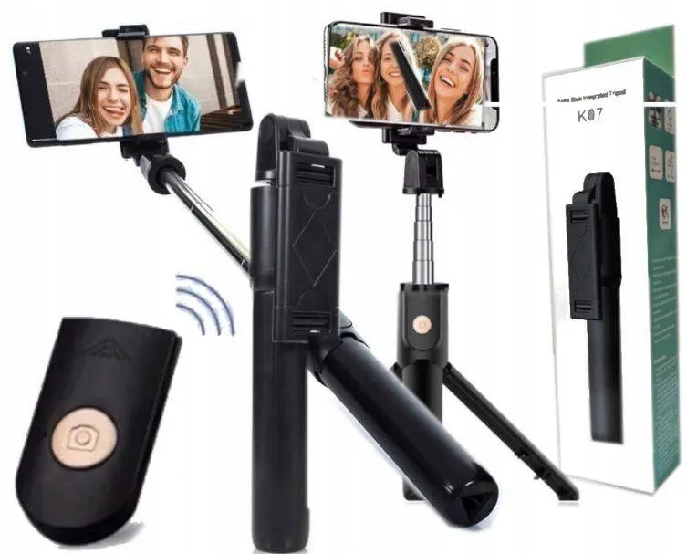 kijek-do-selfie-tripod-statyw-pilot-bluetooth-stan-nowy