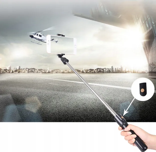 statyw-tripod-pilot-bluetooth-uchwyt-na-telefon-stan-nowy-kolor-czarny