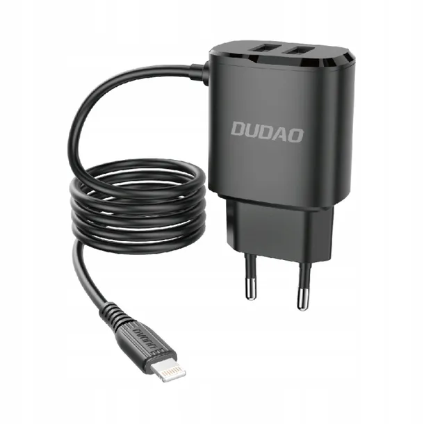 dudao-ladowarka-2xusb-lightning-12w-a2prol-black