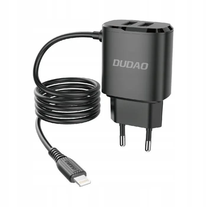 dudao-ladowarka-2xusb-lightning-12w-a2prol-black