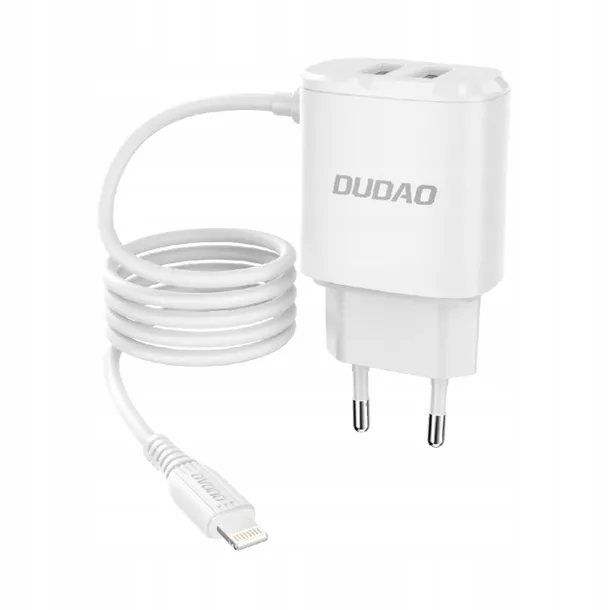 dudao-ladowarka-2xusb-lightning-12w-a2prol-white