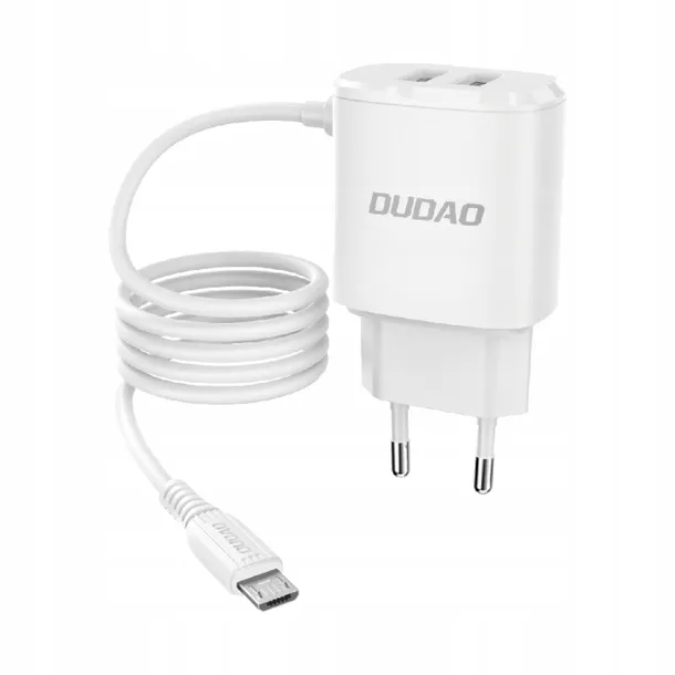 dudao-ladowarka-2xusb-kabel-micro-12w-a2prom-white