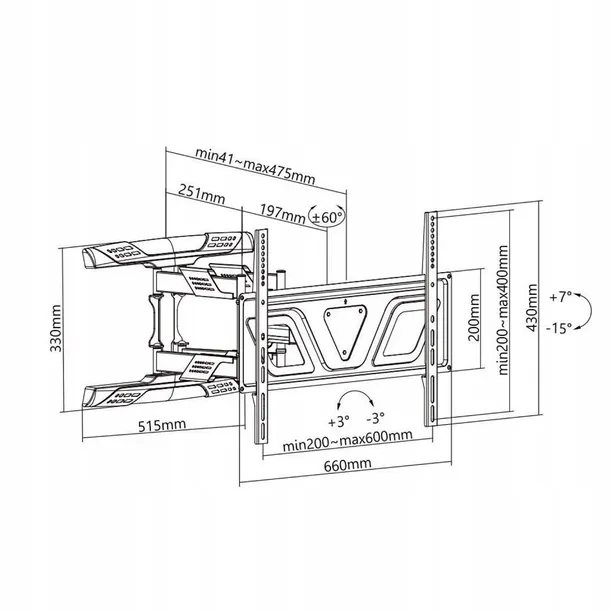 uchwyt-scienny-do-lcd-maclean-mc-832-45kg-maksymalna-wielkosc-telewizora-80