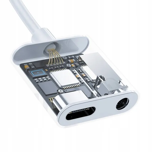 dudao-adapter-typ-c-mini-jack-l13t-white-stan-nowy