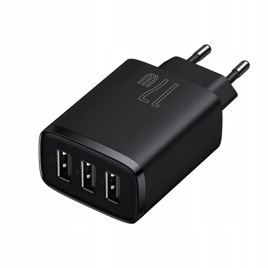 baseus-compact-ladowarka-17w-3xusb-czarna-ccxj-stan-nowy