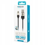 forever-kabel-microusb-modern-czarny-1m-2a-stan-nowy