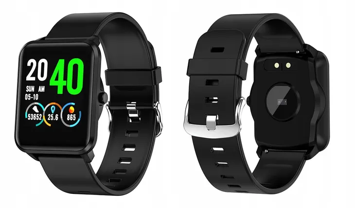 smartwatch-bemi-kix-czarny-praca-serca-tlen-ksztalt-koperty-prostokatna