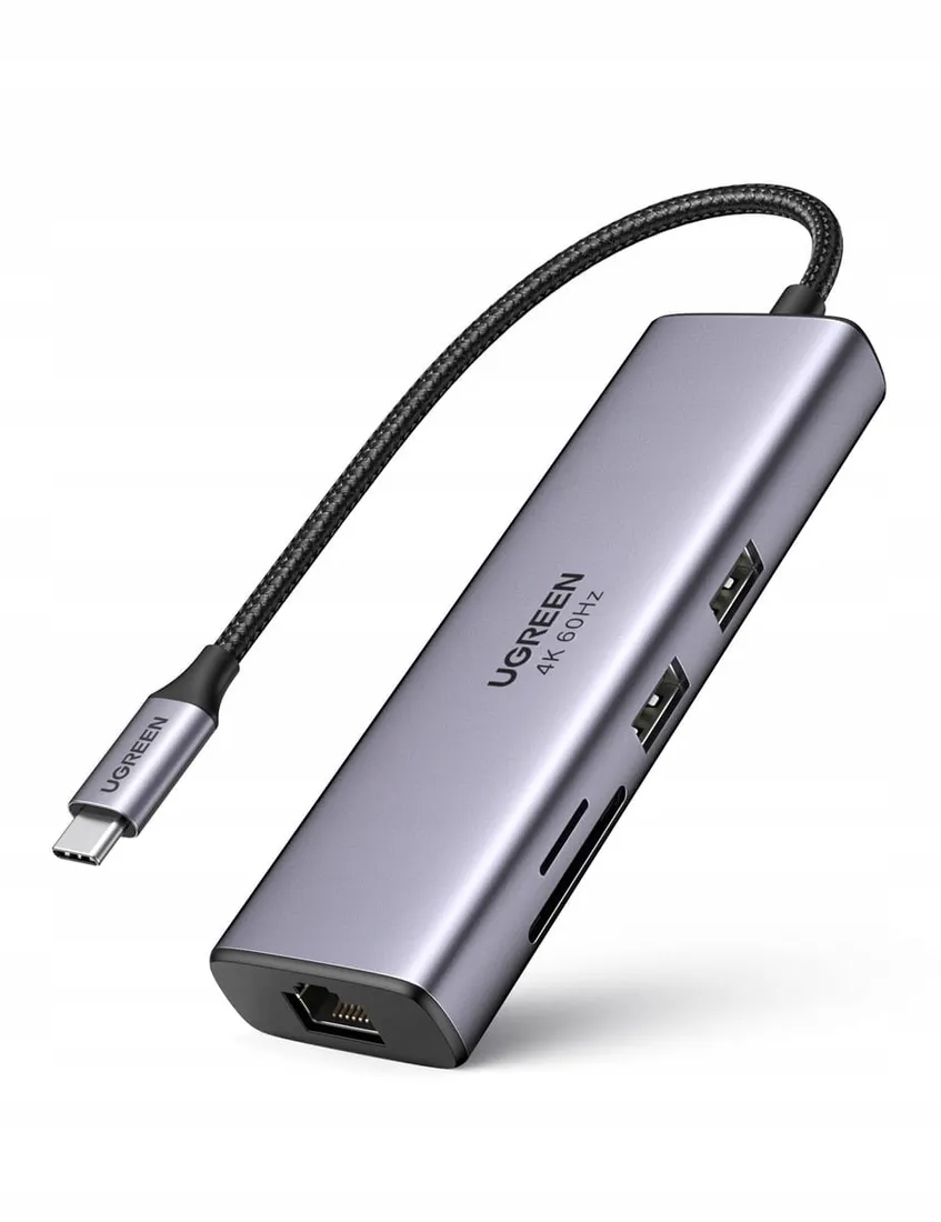 Ugreen Adapter 6w1 UGREEN CM512 Hub USB-C HDMI - ERLI.pl