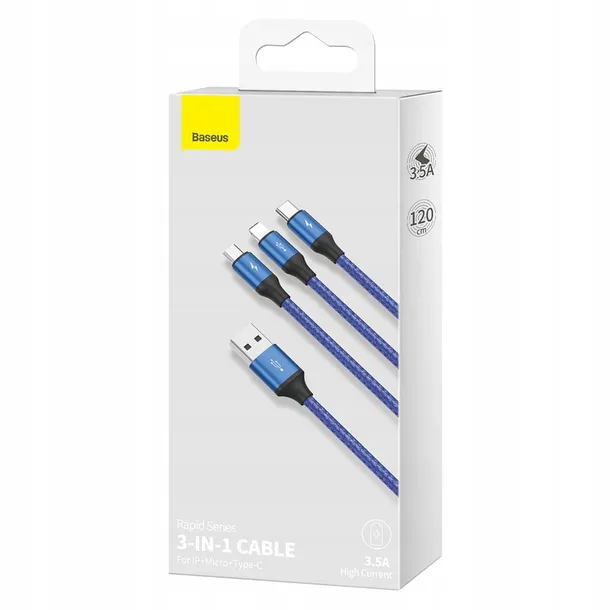 baseus-rapid-kabel-3w1-usb-3a-12m-niebieski-konstrukcja-oplot