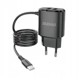 dudao-ladowarka-2xusb-kabel-usb-c-12w-a2prot-black