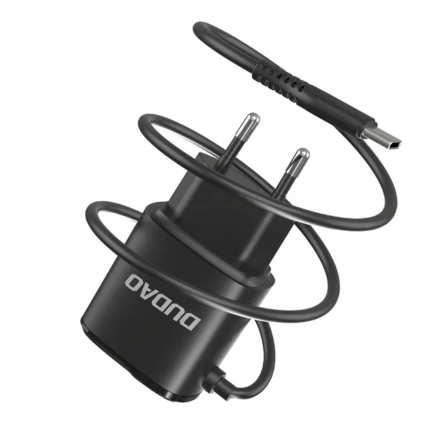 dudao-ladowarka-2xusb-kabel-usb-c-12w-a2prot-black-stan-nowy