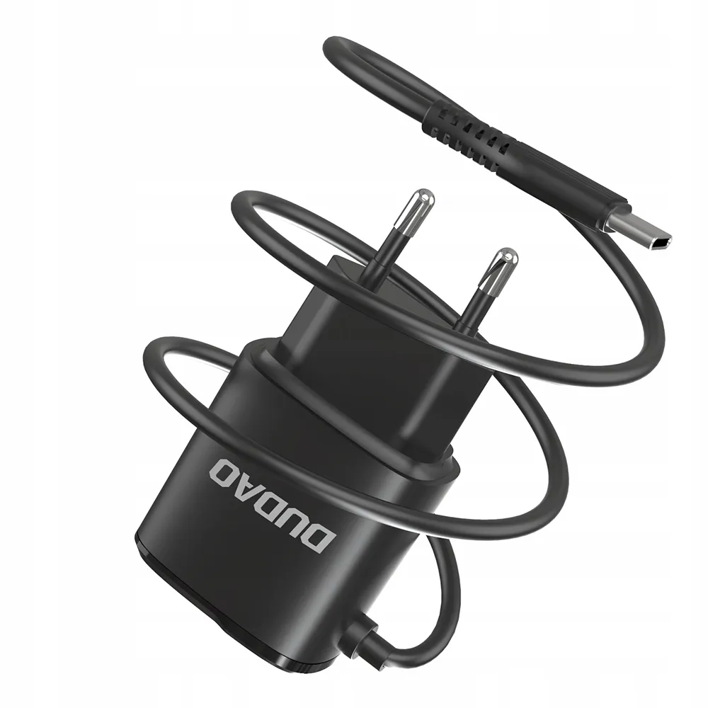 dudao-ladowarka-2xusb-kabel-usb-c-12w-a2prot-black-stan-nowy