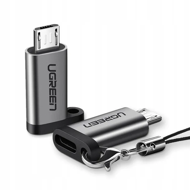 ugreen-adapter-z-usb-typ-c-na-micro-usb-szary