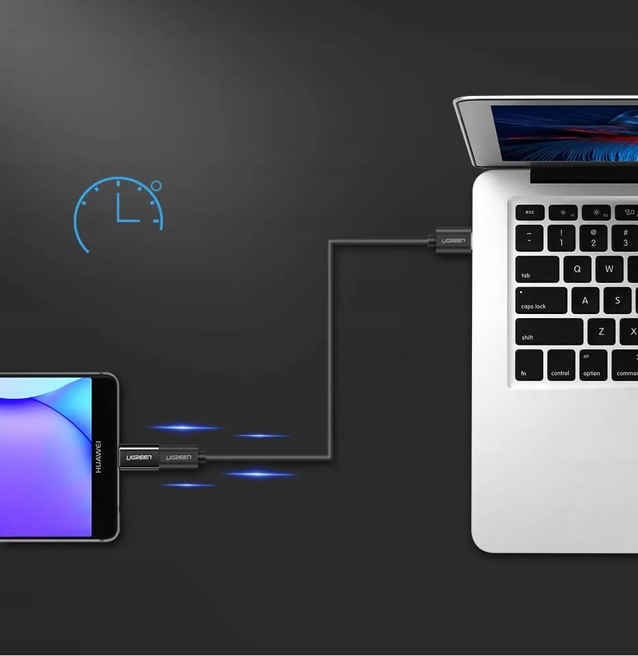 ugreen-adapter-z-micro-usb-na-usb-typ-c-czarny-stan-nowy