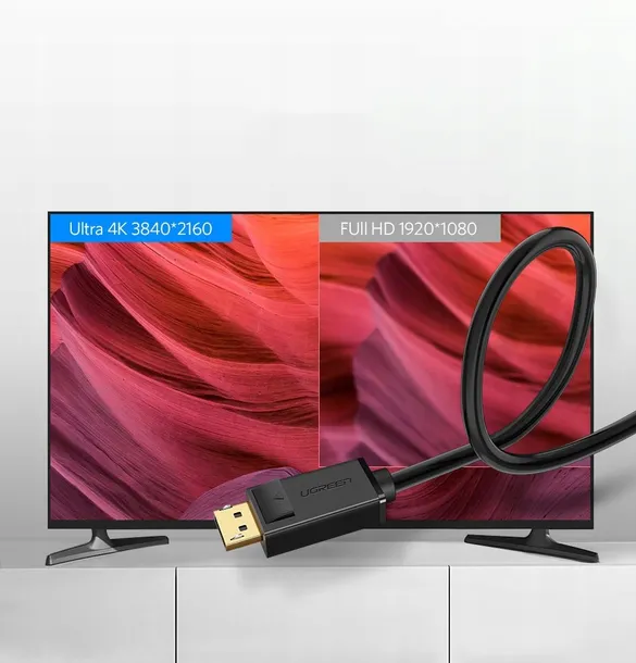 kabel-displayport-do-displayport-ugreen-dp102-4k-stan-nowy-waga-z-opakowaniem-0-15-kg