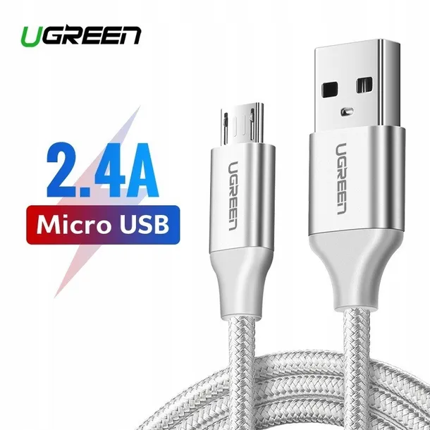 kabel-usb-do-micro-usb-ugreen-qc-3-0-2-4a-2m-bial-dlugosc-przewodu-2-m
