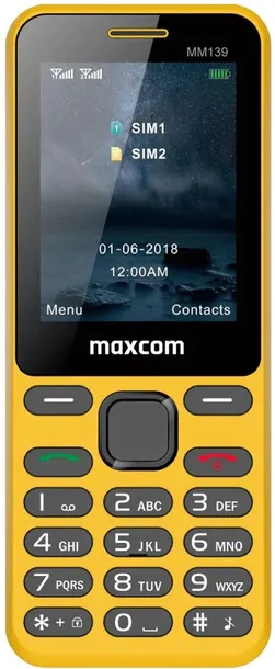 maxcom-classic-mm139-dual-sim-zolty-kolor-zolty