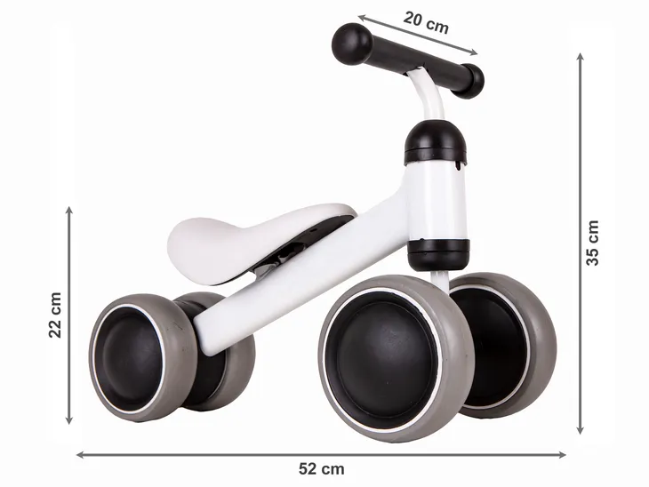 rowerek-biegowy-mini-rower-practise-white-ecotoys-stan-nowy-marka-inna-marka