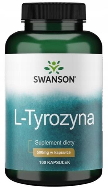 Zdjęcia - Aminokwasy Swanson ﻿ L-Tyrozyna 500mg 100kaps Aktywność Pamięć 