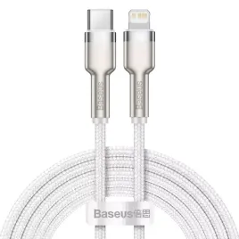 kabel-usb-c-do-lightning-baseus-cafule-pd-20w-2m-bialy