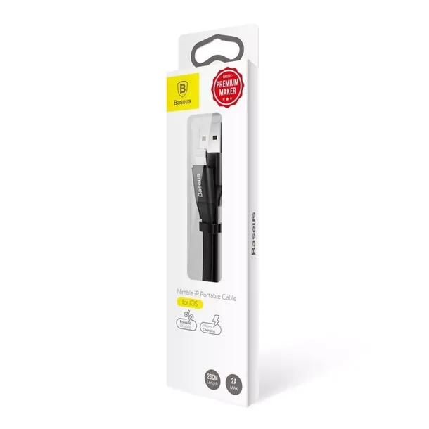 baseus-nimble-lightning-cable-23cm-grey-zlacza-usb-apple-lightning-dlugosc-przewodu-0-23-m