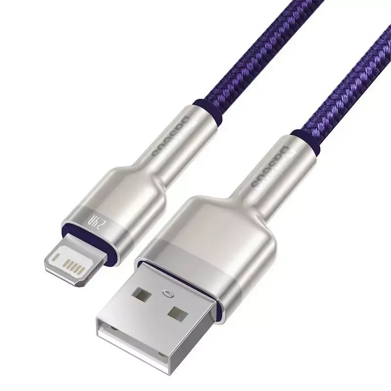 kabel-usb-do-lightning-baseus-cafule-2-4a-2m-fioletowy-stan-nowy