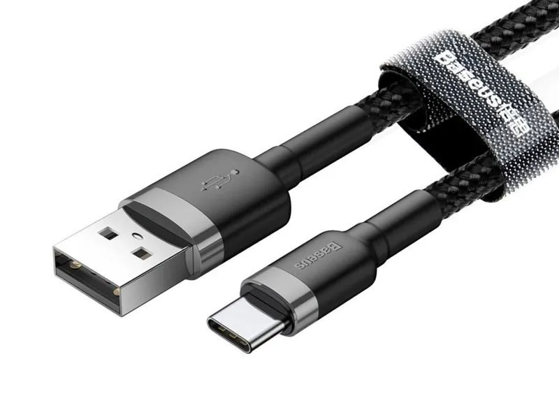 baseus-kabel-cafule-usb-c-3a-50cm-grey-black