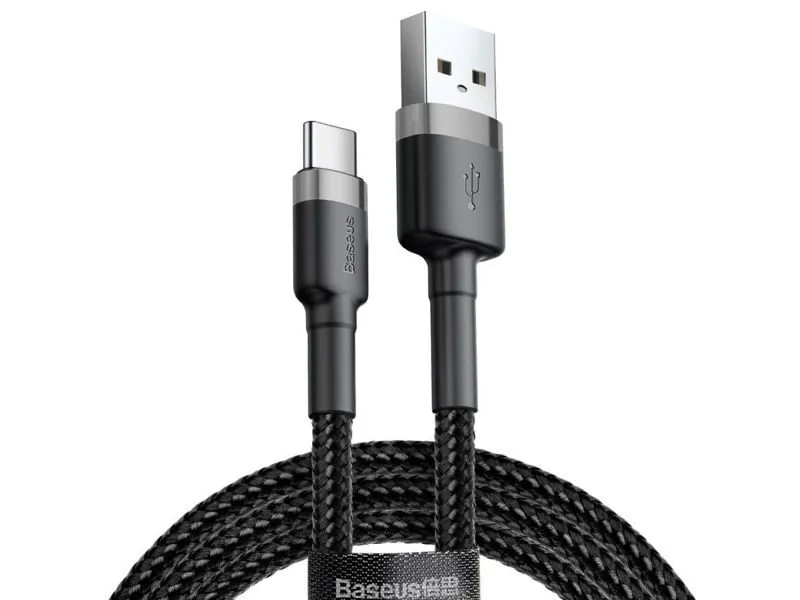 baseus-kabel-cafule-usb-c-3a-50cm-grey-black-stan-nowy