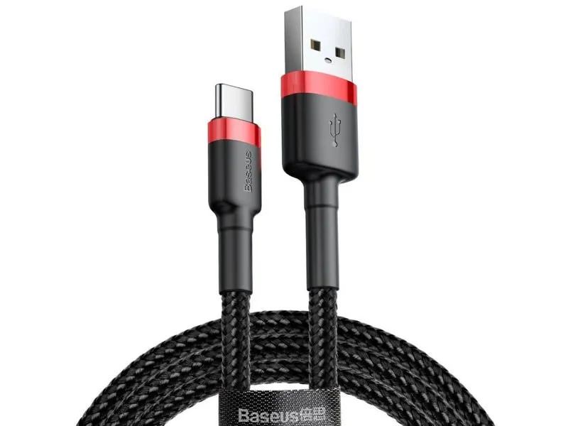 kabel-50-cm-baseus-cafule-usb-c-3a-red-black-stan-nowy