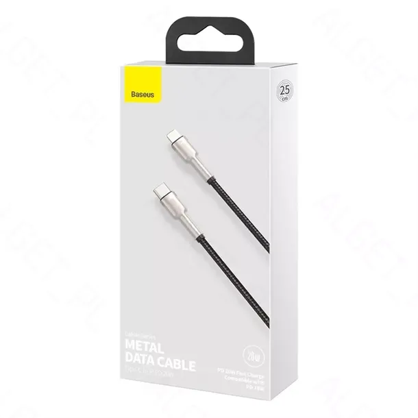 baseus-kabel-cafule-usb-c-lightning-pd-20w-025m-dlugosc-przewodu-0-25-m-stan-nowy