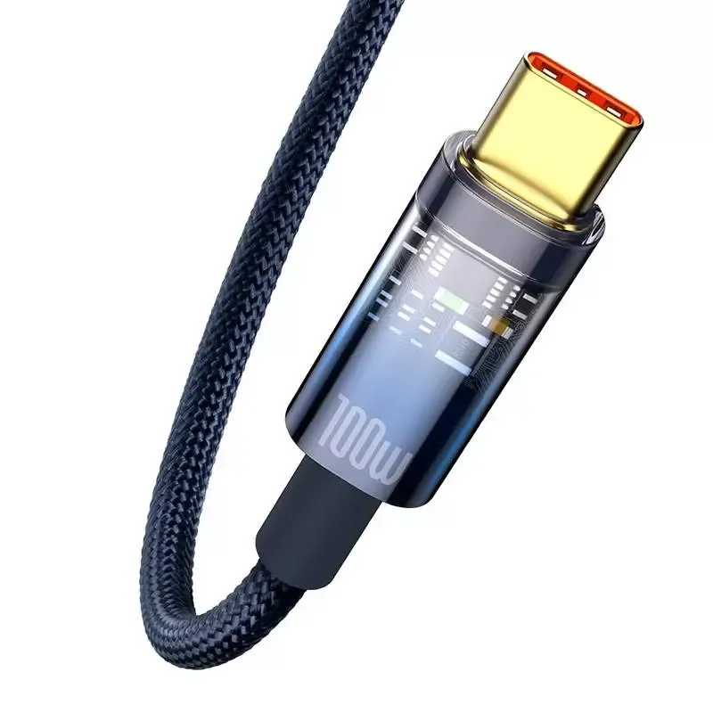 kabel-usb-do-usb-c-baseus-explorer-100w-1m-niebieski-stan-nowy