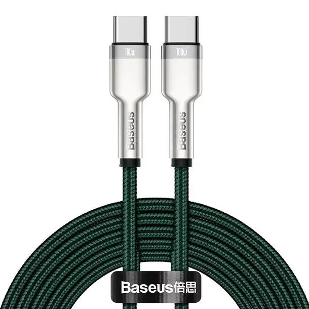 kabel-usb-c-do-usb-c-baseus-cafule-100w-2m-zielony