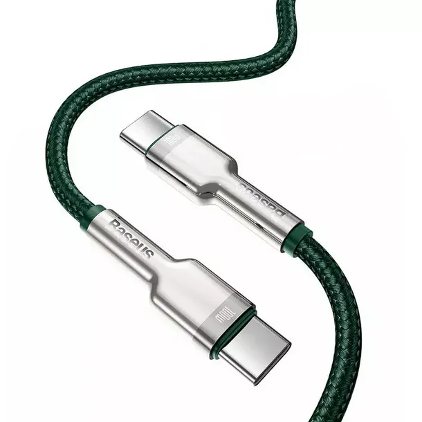 kabel-usb-c-do-usb-c-baseus-cafule-100w-2m-zielony-dlugosc-przewodu-2-m-stan-nowy