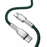 kabel-usb-c-do-usb-c-baseus-cafule-100w-2m-zielony-dlugosc-przewodu-2-m-stan-nowy