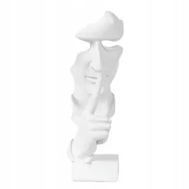 biala-figurka-dekoracyjna-cisza
