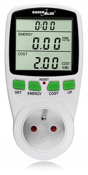 greenblue-programator-licznik-watomierz-timer-stan-nowy
