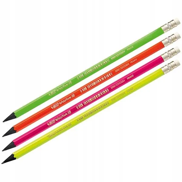olowek-evolution-fluo-655-hb-z-gumka-bic-kolor-odcienie-pomaranczowego