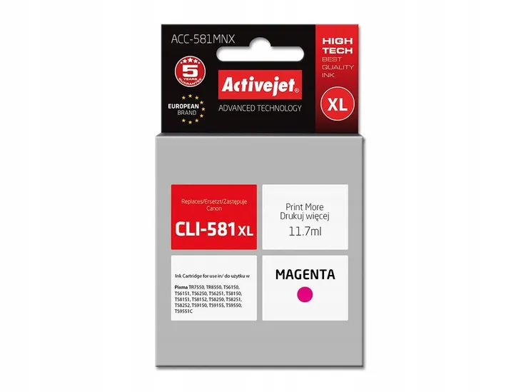 tusz-activejet-acc-581mnx-do-cli-581m-xl-supreme-stan-nowy
