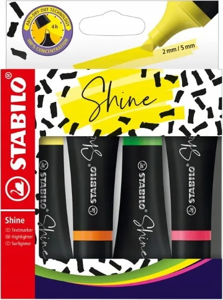 stabilo-shine-etui-4-szt