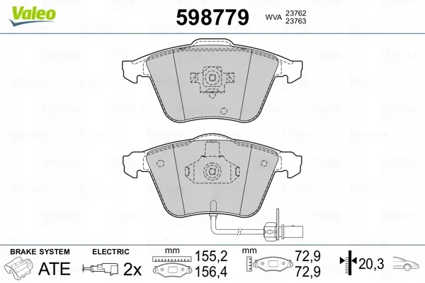 valeo-598779-klocki-ham-audi-a6-stan-nowy