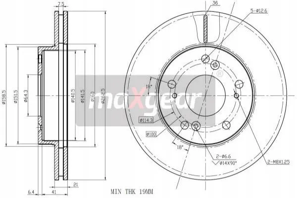 maxgear-19-2218-tarcza-ham-przod-stan-nowy