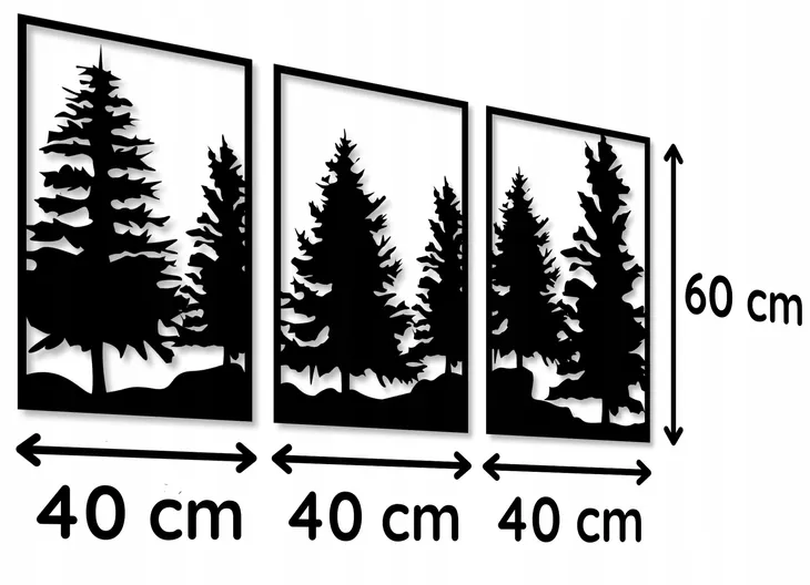 las-obraz-azurowy-dekoracja-scienna-panel-3d-120cm-tematyka-motywy-roslinne