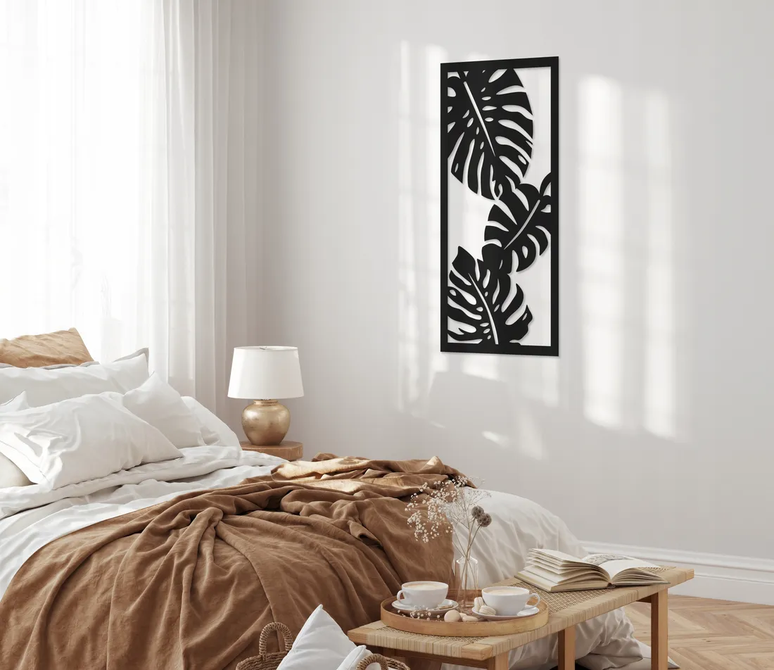 monstera-panel-azurowy-dekoracja-scienna-azur