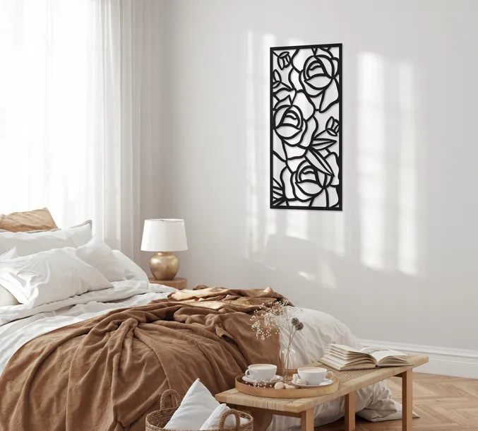 ozdoba-azurowa-panel-scienny-3d-dekoracja-kwiaty-stan-nowy