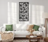 azurowa-dekoracja-scienna-3d-kwiaty-panel-scienny-format-poziomy