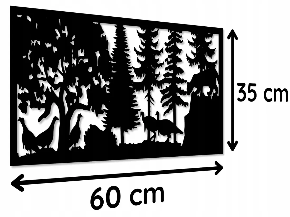azurowa-dekoracja-scienna-las-obraz-scienny-3d