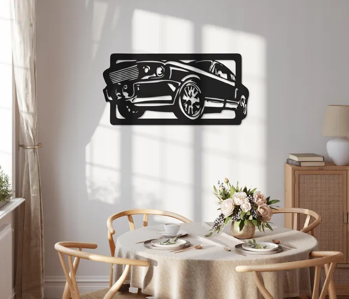 samochod-dekoracja-scienna-obraz-samochod-z-drewna-material-wykonania-inny