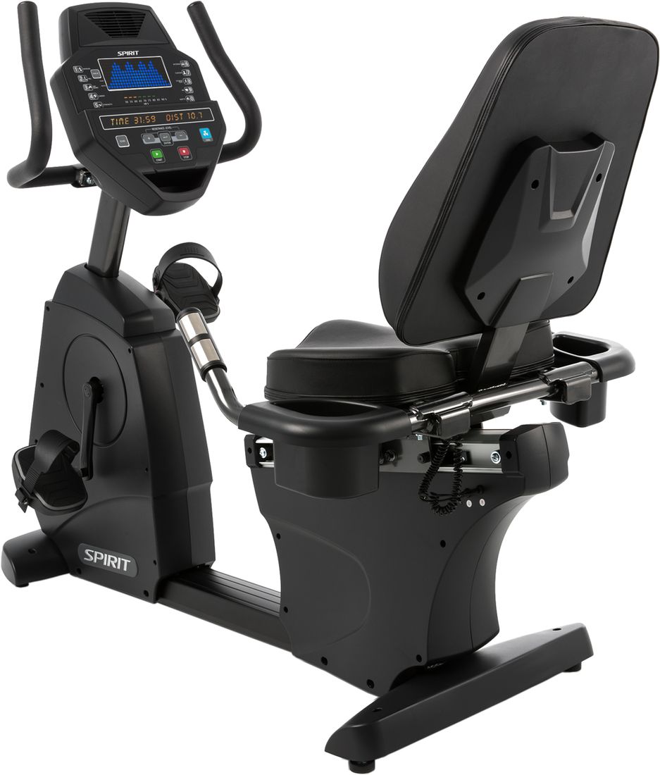 Rower treningowy poziomy CR800 Spirit Fitness generator indukcyjny