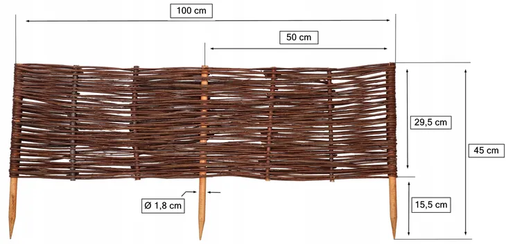wiklinowy-plotek-parawan-obrzeze-palisada-100x30cm-stan-nowy