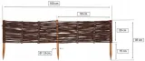 wiklinowy-plotek-parawan-obrzeze-palisada-100x20cm-stan-nowy